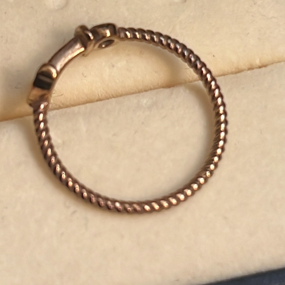 Paul Hewitt Rose Gold Anchor Ring Gift Box Rope design Twisted - Picture 5 of 9